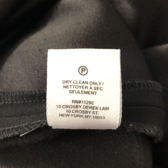 DEREK LAM 10 Crosby Silk Blend Black Shift Asymmetric Dress - Picture 7 of 9